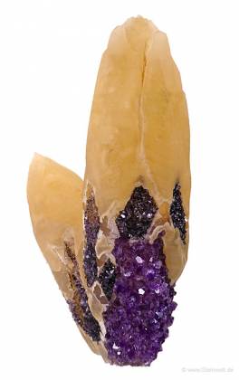 Amethyst calcite