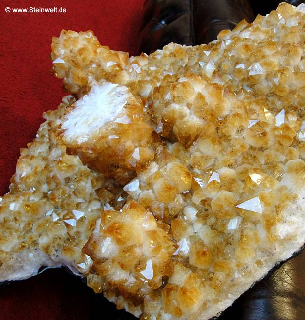 citrine cluster rock